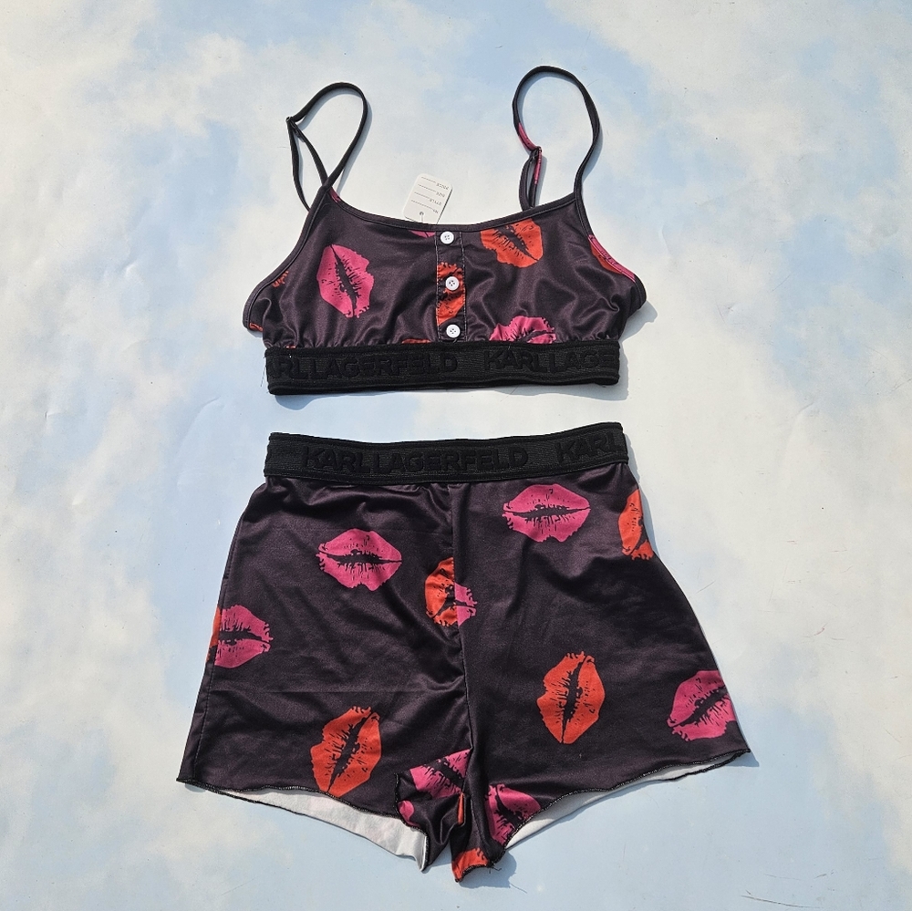 Karl Lagerfeld Lips Lingerie Set Valentine's Day Set Limited Edition Macys